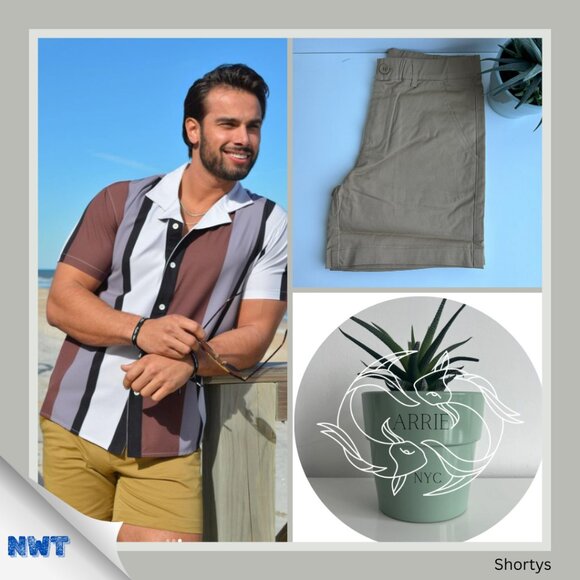 Shorty's - Men's Chino Short - Brown (S) - Picture 1 of 9
